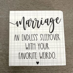 Funny Marriage Weirdo Altar’d State Wood Decor Sign